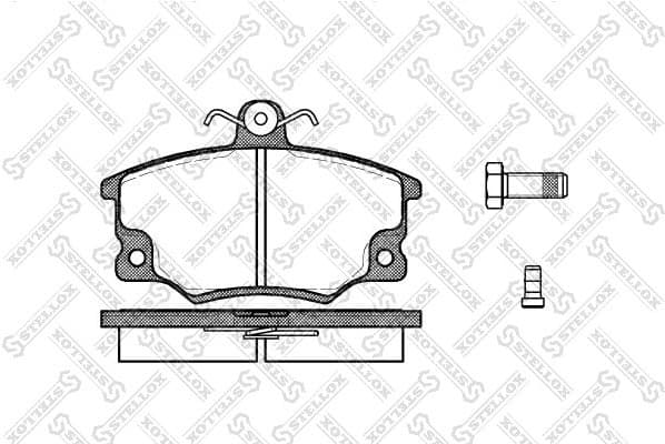 Brake Pad Set, disc brake 157 004-SX