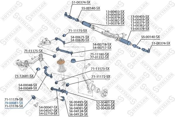 Mounting, stabiliser bar 79-00081-SX - image 2