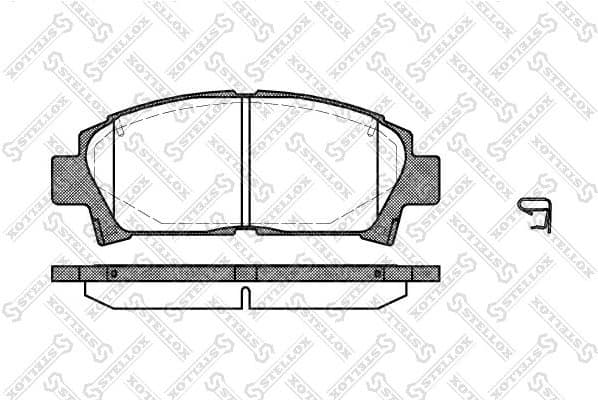Brake Pad Set, disc brake 438 002-SX