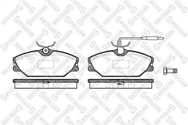 Brake Pad Set, disc brake 219 012B-SX