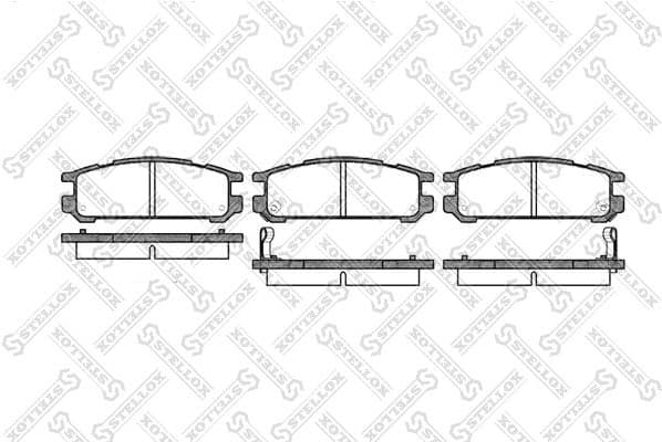 Brake Pad Set, disc brake 353 002-SX