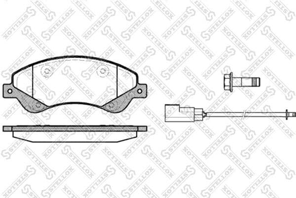 Brake Pad Set, disc brake 1262 002-SX