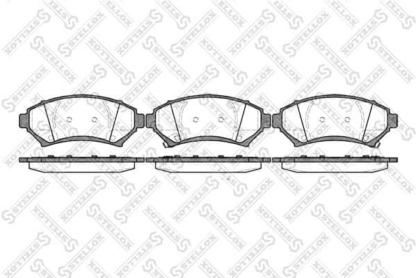 Brake Pad Set, disc brake 652 002B-SX