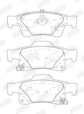 Brake Pad Set, disc brake 573860J