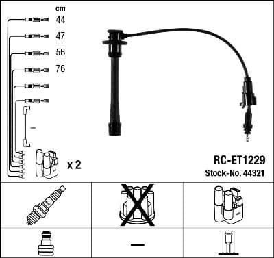 Ignition Cable Kit RC-ET1229