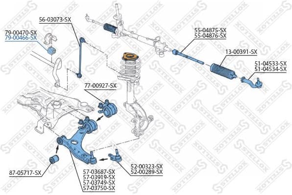 Mounting, stabiliser bar 79-00466-SX - image 2