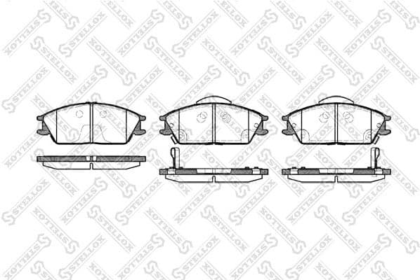 Brake Pad Set, disc brake 235 022B-SX