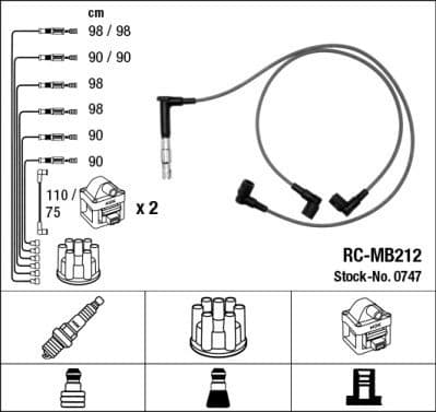 Ignition Cable Kit RC-MB212