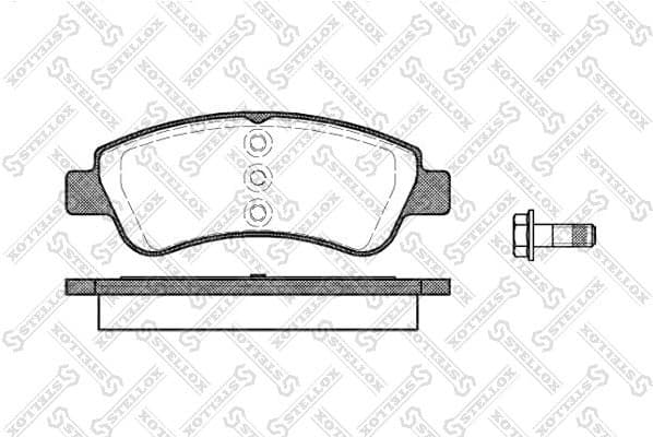 Brake Pad Set, disc brake 851 020-SX