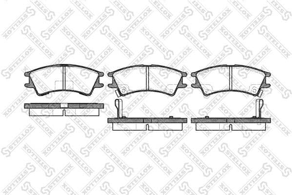 Brake Pad Set, disc brake 686 002B-SX