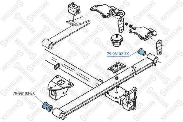 Bushing, leaf spring 79-98102-SX
