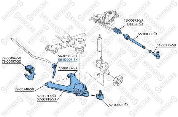 Link/Coupling Rod, stabiliser bar 56-02006-SX - image 2