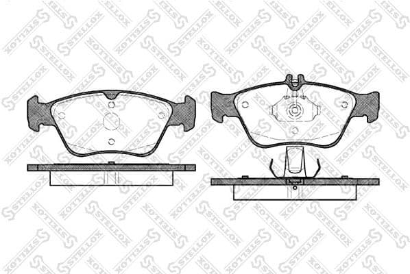 Brake Pad Set, disc brake 597 000B-SX