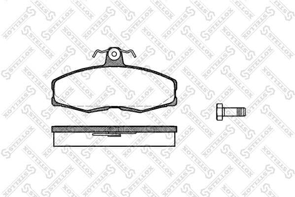 Brake Pad Set, disc brake 165 000-SX