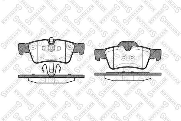 Brake Pad Set, disc brake 002 017-SX