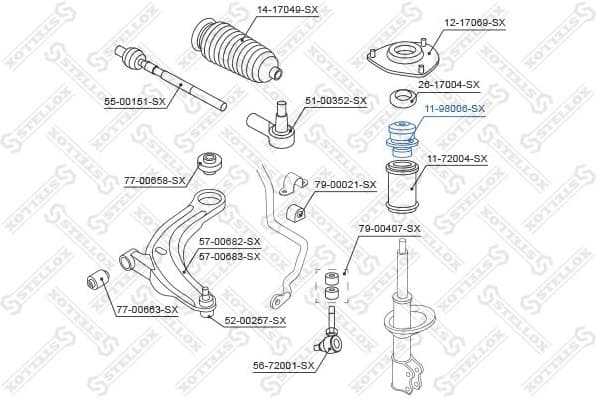 Rubber Buffer, suspension 11-98006-SX - image 2