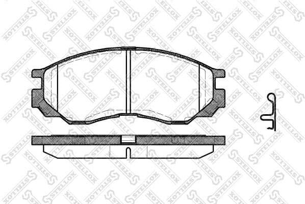 Brake Pad Set, disc brake 594 000-SX