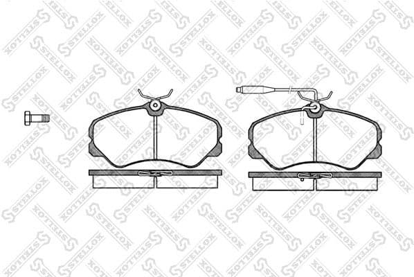 Brake Pad Set, disc brake 273 002-SX