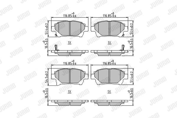Brake Pad Set, disc brake 572618J