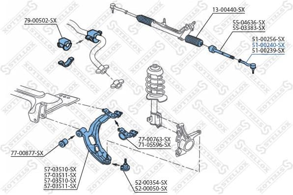 Tie Rod End 51-00240-SX - image 2