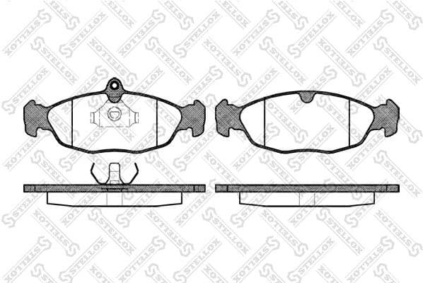 Brake Pad Set, disc brake 404 000-SX