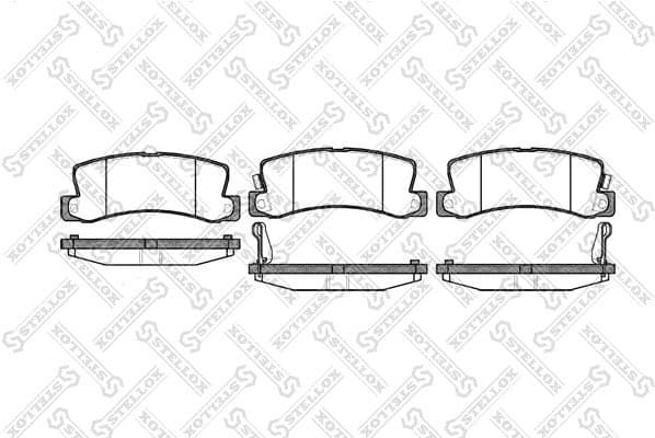 Brake Pad Set, disc brake 225 022-SX