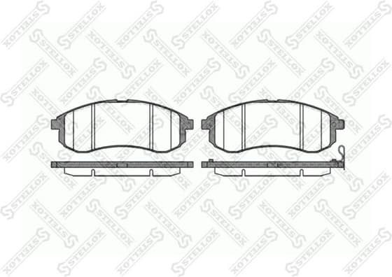 Brake Pad Set, disc brake 1140 001-SX