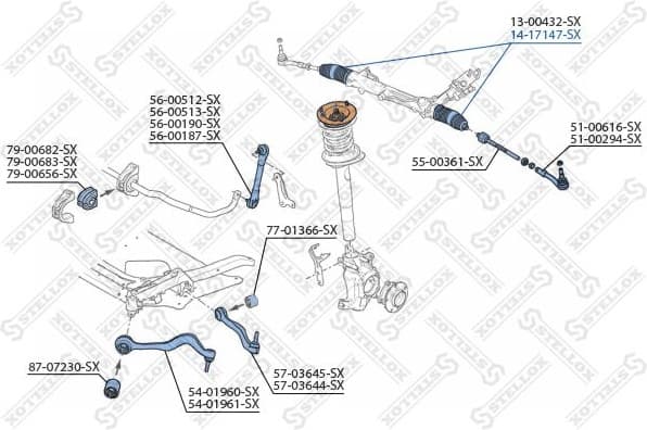 Bellow, steering 14-17147-SX