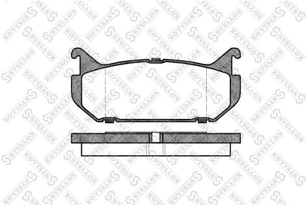 Brake Pad Set, disc brake 427 000-SX