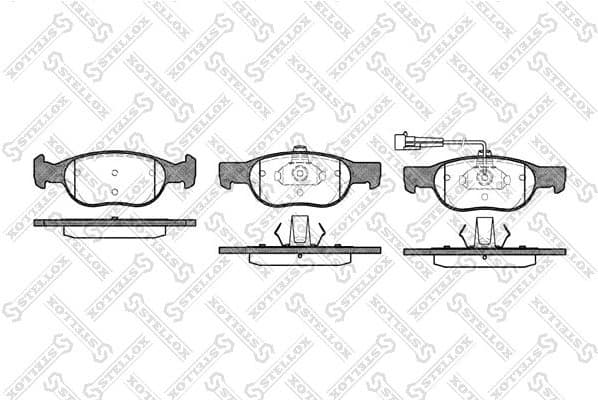 Brake Pad Set, disc brake 599 011B-SX