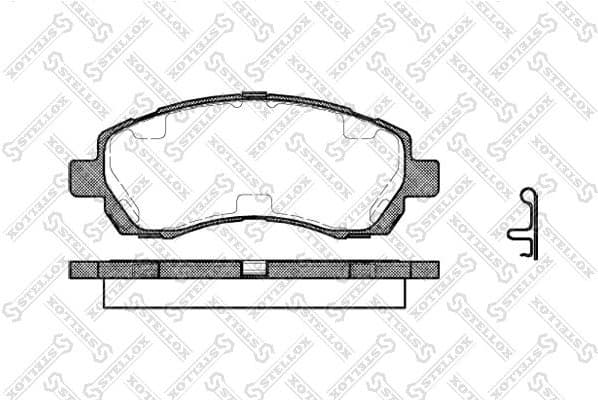 Brake Pad Set, disc brake 658 002B-SX