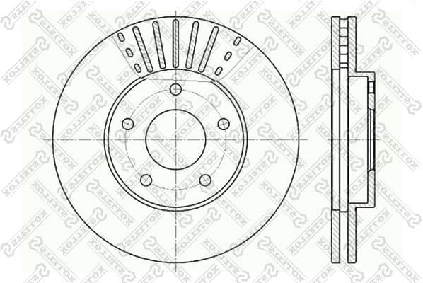Brake Disc 6020-2256V-SX