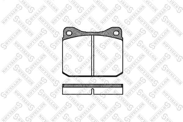 Brake Pad Set, disc brake 021 010-SX