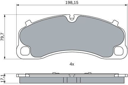 Brake Pad Set, disc brake 0 986 424 925