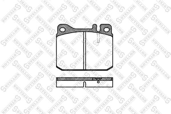 Brake Pad Set, disc brake 021 020-SX