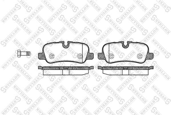 Brake Pad Set, disc brake 1170 000-SX