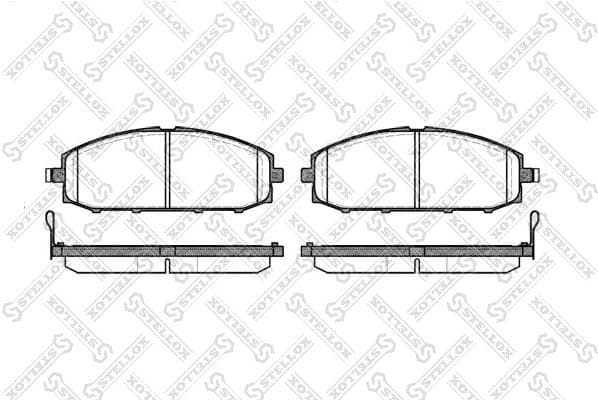 Brake Pad Set, disc brake 722 004-SX