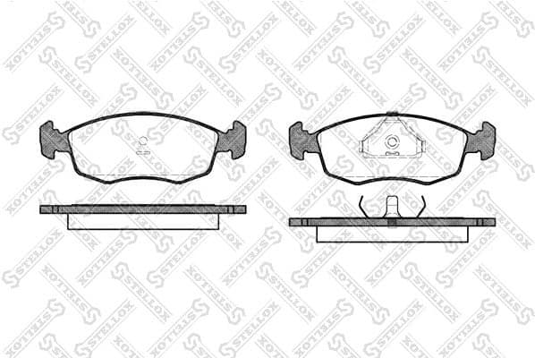 Brake Pad Set, disc brake 183 000-SX