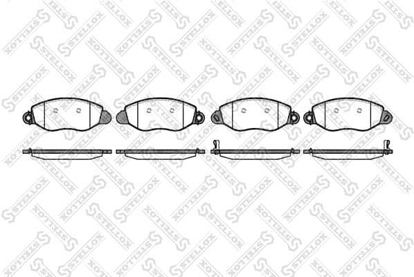 Brake Pad Set, disc brake 783 012B-SX