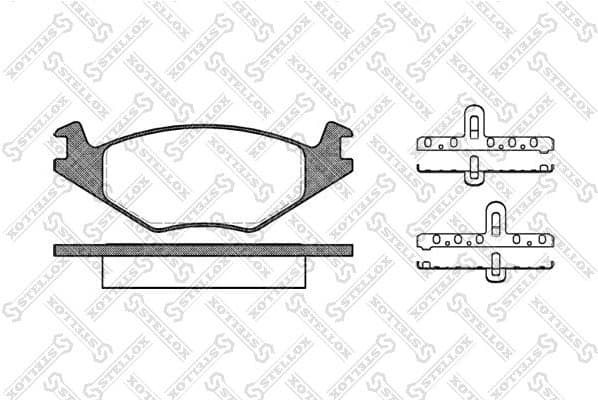 Brake Pad Set, disc brake 182 020-SX