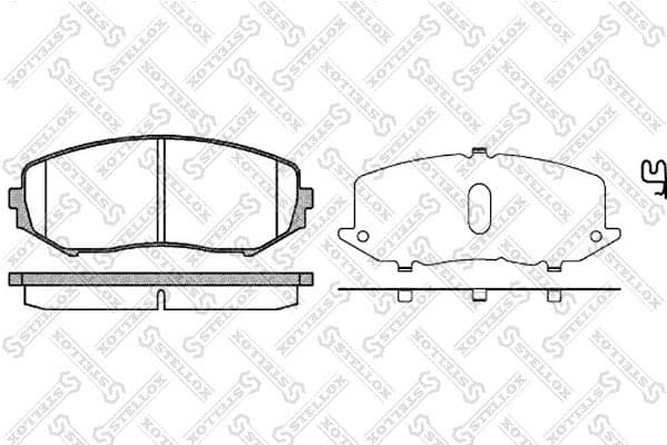Brake Pad Set, disc brake 001 097-SX