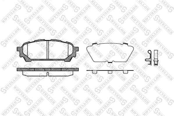 Brake Pad Set, disc brake 1187 001-SX