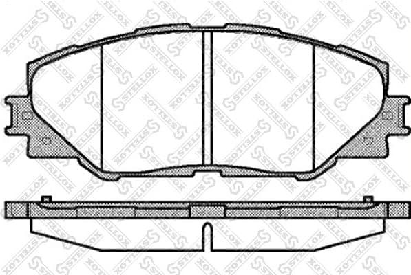 Brake Pad Set, disc brake 001 095B-SX