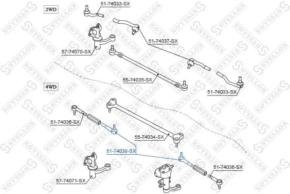Tie Rod End 51-74038-SX