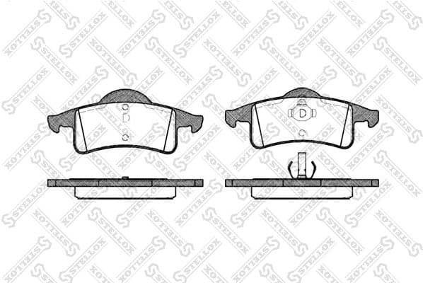 Brake Pad Set, disc brake 769 000B-SX