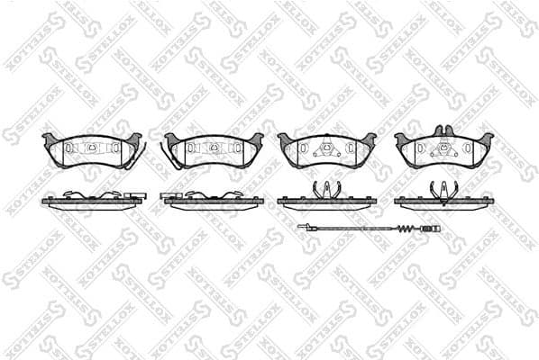 Brake Pad Set, disc brake 709 011B-SX