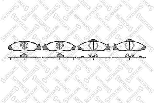 Brake Pad Set, disc brake 635 012-SX