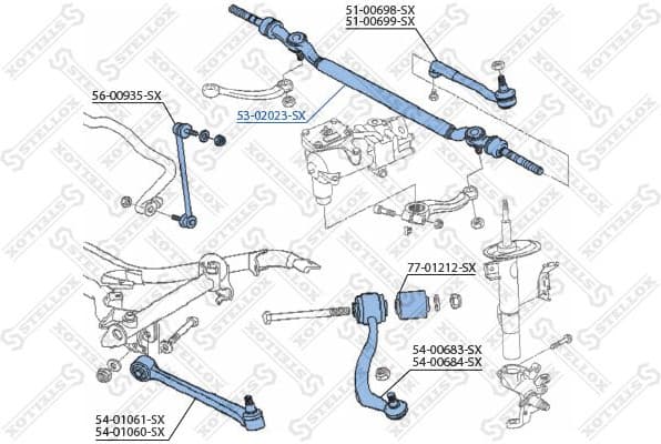 Inner Tie Rod 53-02023-SX - image 2