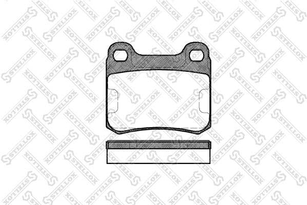 Brake Pad Set, disc brake 168 000-SX