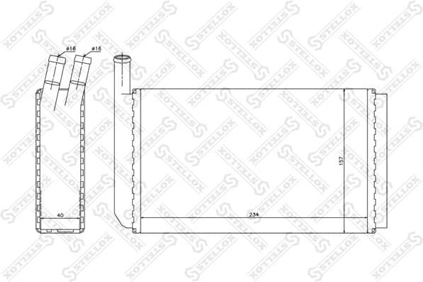 Heat Exchanger, interior heating 10-35018-SX